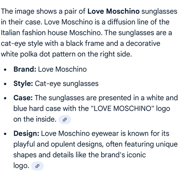 NWOT Moschino Black Sunglasses retail $148 - Picture 10 of 11